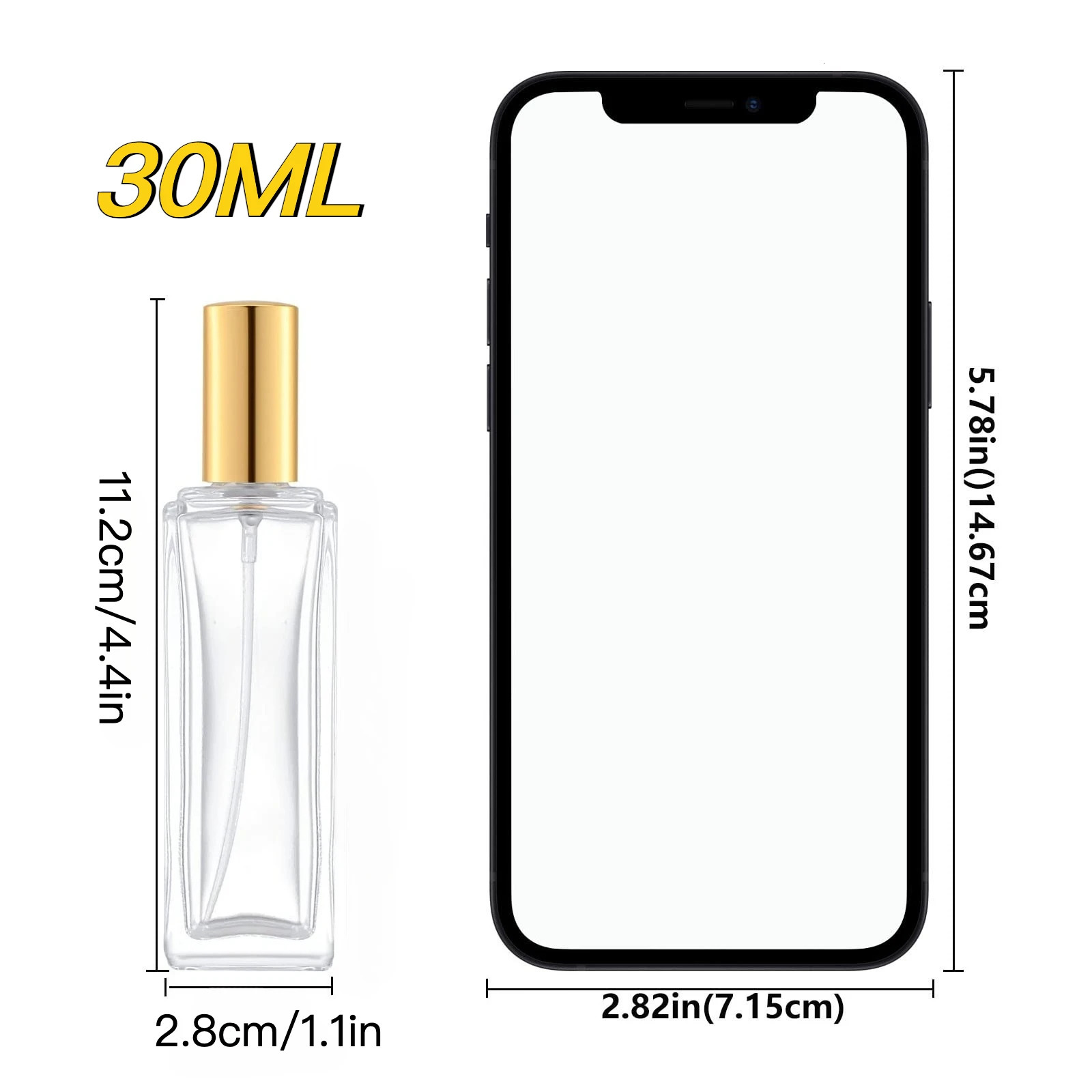 2pcs Perfume Bottle Spray Empty Perfume Atomizer Refillable with 3 Accessories Leak-proof Fine Mist High-end Travel Bottle30ml 260318