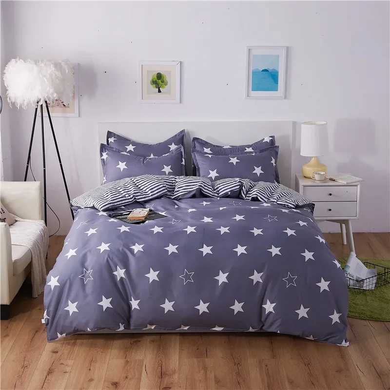 Cute Cartoon Print Duvet Cover 220x240 Lovely Pattern Adults Kids Quilt Cover AB Double-sided Comforter Covers No Pillow Cases H260327