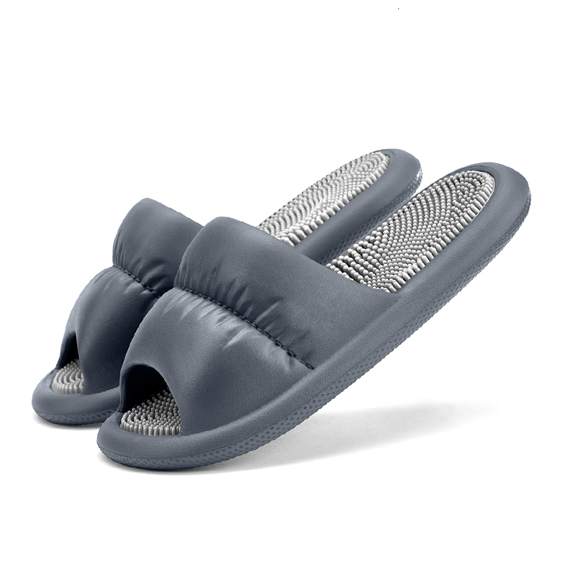 Design Slippers Comfortable Lightweight EVA Fashion Gifts Slides For Home Sandals Acupressure Massage Slippers Non Slip Solid Slide Daily Outfit 8858A - view 5