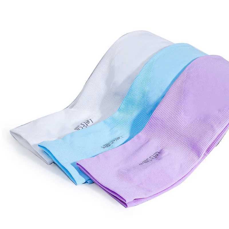 2 Pairs Of Ice Silk Sleeves For Both Men And Women Outdoor Uv Protection Cycling Arm Sun Screen Protection Black Plus White D260326