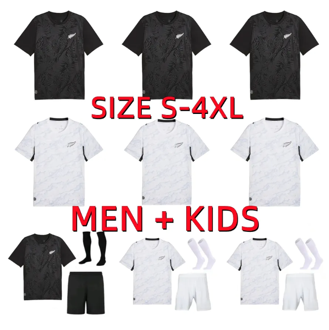 2026 2027 New Zealand World cup jersey 26 27 Soccer Jersey Football Shirt Home away CHRIS WOOD BEN WAINE ANDRE DE JONG SINGH SARPREET camiseta de futbol Men and kids kit