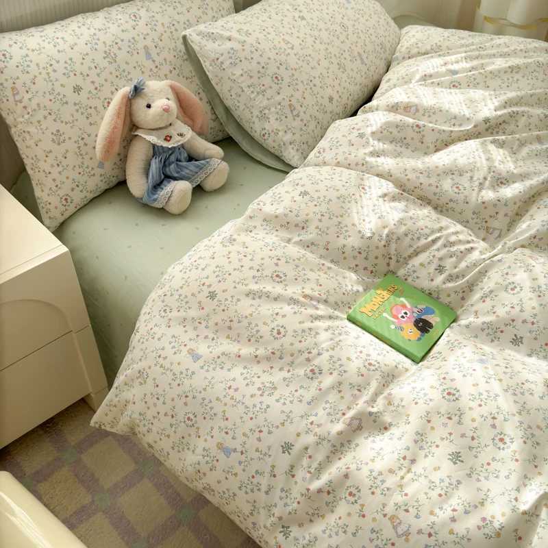 100 Cotton Duvet Cover Set Bedding Set 1 Duvet Cover 2 PillowcasesBreathable HypoallergenicTwin/Full/Single/Double/220x240 H260327