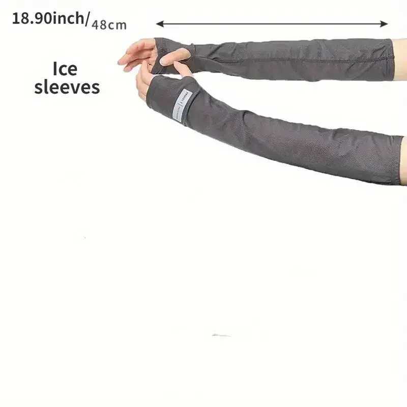 1 Pair Oversized Ice Sleeves For Men Summer Outdoor Loose Sleeves With UV Protection D260326