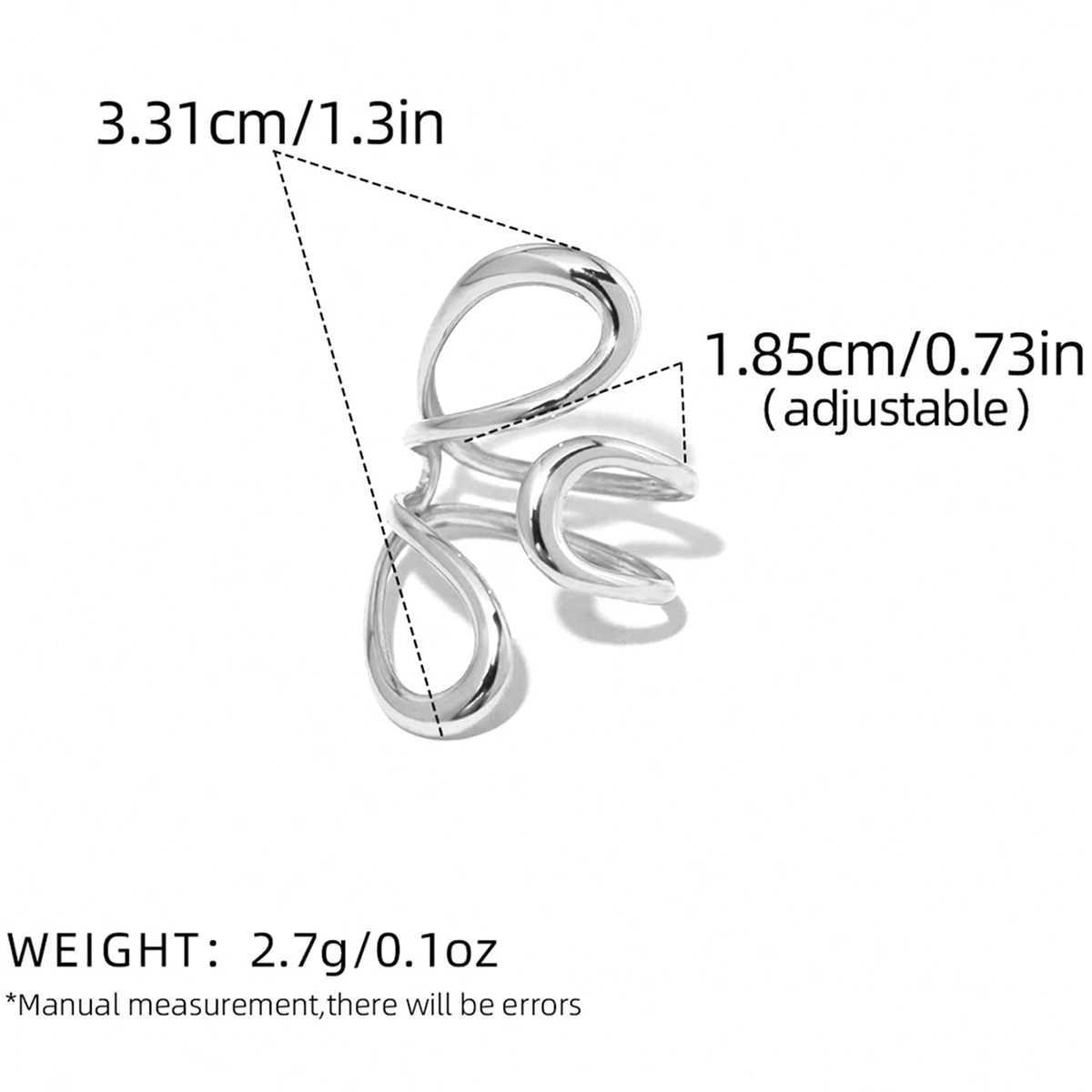 Womens Western Jewelry Ring Set Round Openwork Fashion High Jewelry Adjustable Holiday Gift Vacation 18 Gold Plated jewelry H260327