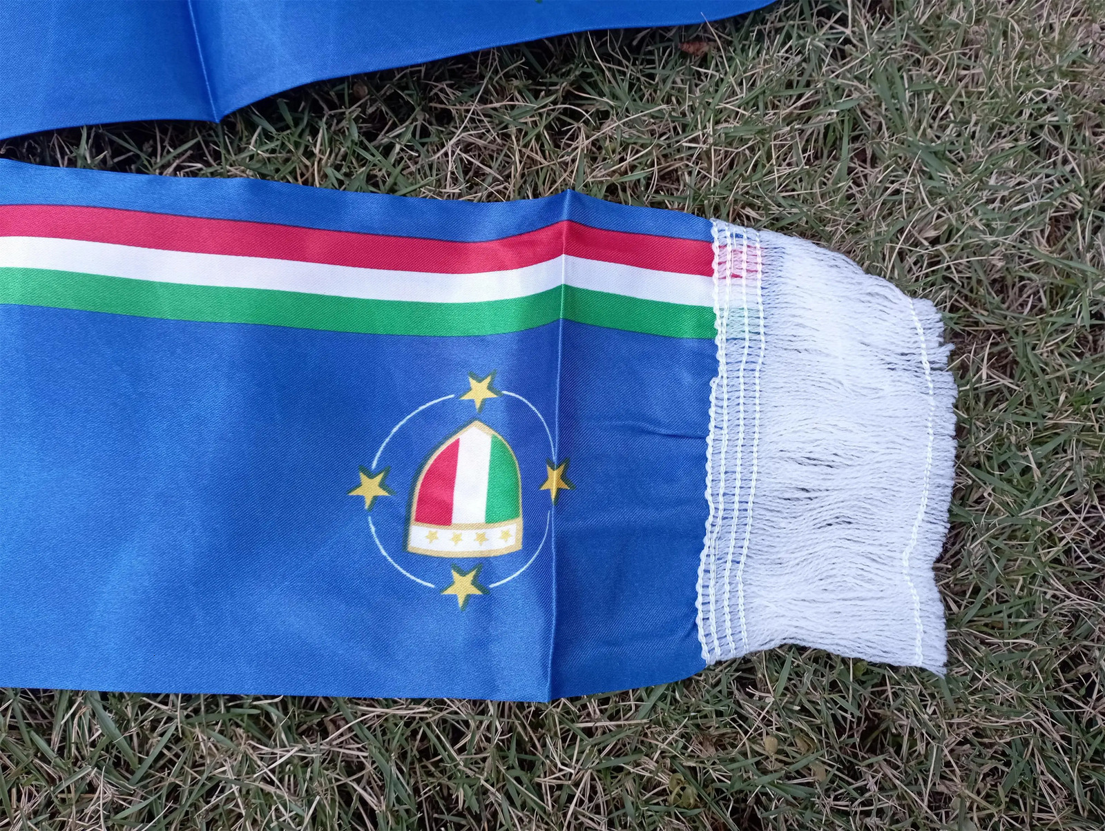 Aerlxemrbrae 13140cm Italy scarfdouble printed Italia flag Stain Football Soccer Italian National Flag Scarf sport 260325
