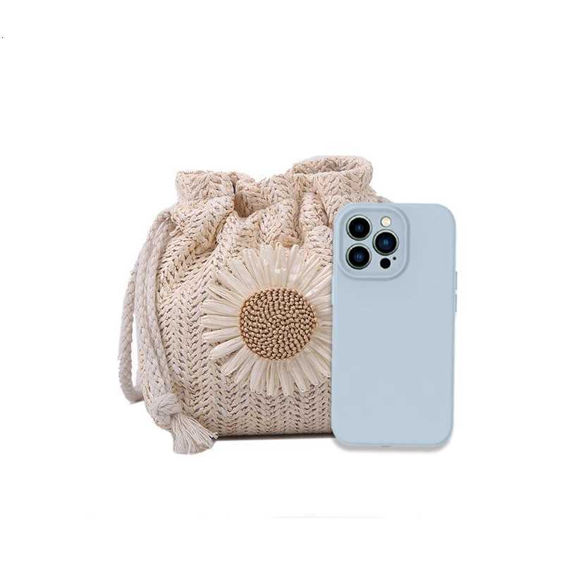 Summer New Fashion Straw Strap Mouth Womens Woven Bag Single Shoulder Bag Crossbody Bag for Travel and Amusement C260327