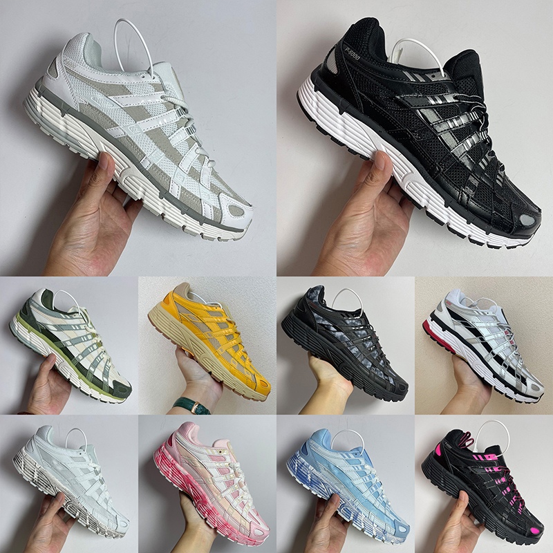 Designer Running Shoes P6000 trainer P 6000 Mens Womens Sneakers Metallic Silver Black White Anthracite Smoke Grey Outdoor Sports Trainers Casual shoes Size 36-47