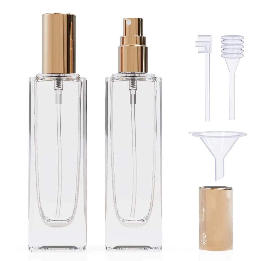 2pcs Perfume Bottle Spray Empty Perfume Atomizer Refillable with 3 Accessories Leak-proof Fine Mist High-end Travel Bottle30ml 260318