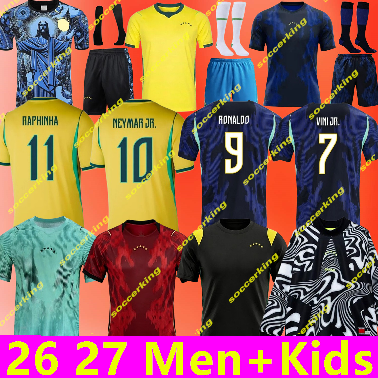 world cup 2026 2027 BRAZILS 26 27 soccer jerseys Camiseta de futbol PAQUETA RAPHINHA football shirt maillot MARQUINHOS VINI JR brasil RODRYGO MEN KID NEYMAR JR BRUNO G.