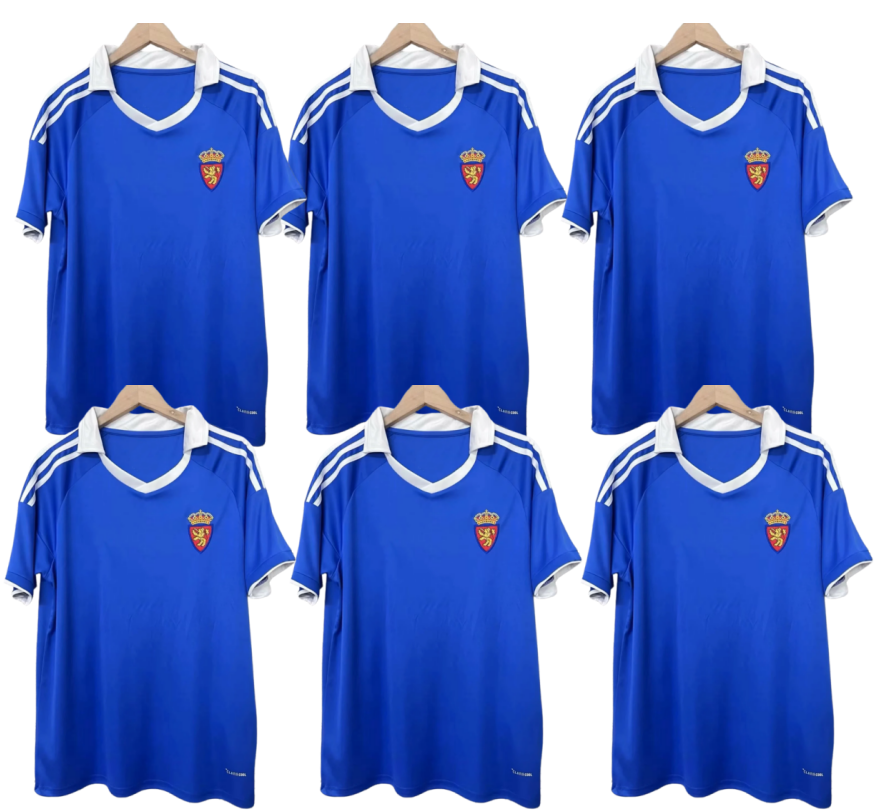 2026 Zaragoza RETRO SPCCER JERSEYS home away real 25 26 SERRANO 14 LARIOS 27 MOYA 8 GUTI 10 CUMIC 25 SOBERON 7 GOMEZ 9 jersey football shirts man kids fan special 4XL