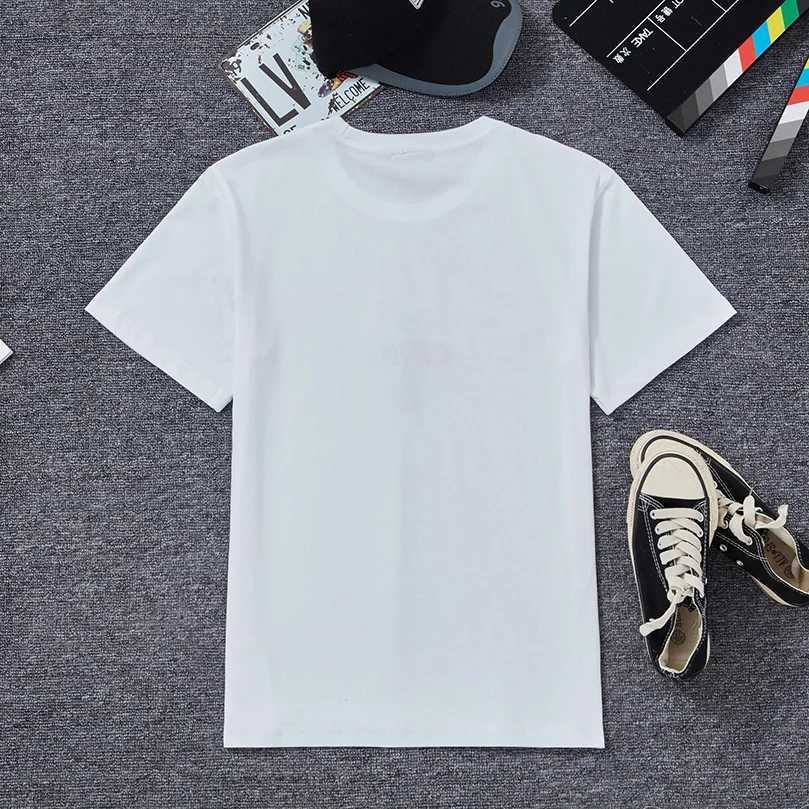 Summer Short-Sleeve T-Shirt Pure Cotton Kylin Embroidery Young Mens Loose Casual Round-Neck T-Shirt Loose Fit D041 C260326