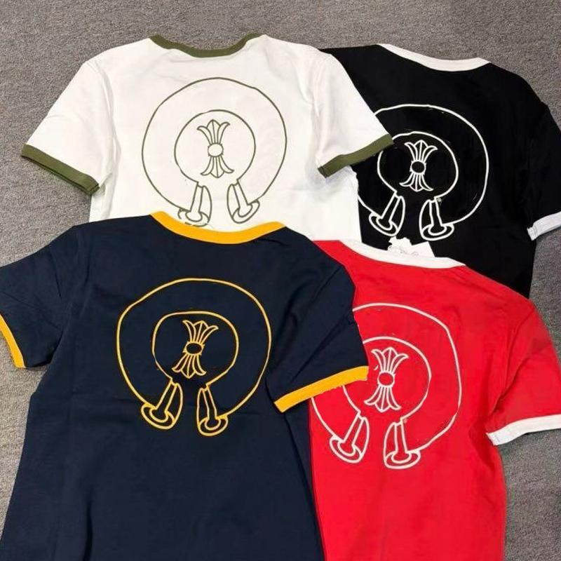women Designer chrome shirts Spicy Girl ch Tshirt summer Casual Sanskrit print Slimming clothes luxury brand Deadly Doll raglan sleeves Fashion luxury Clothes Tees