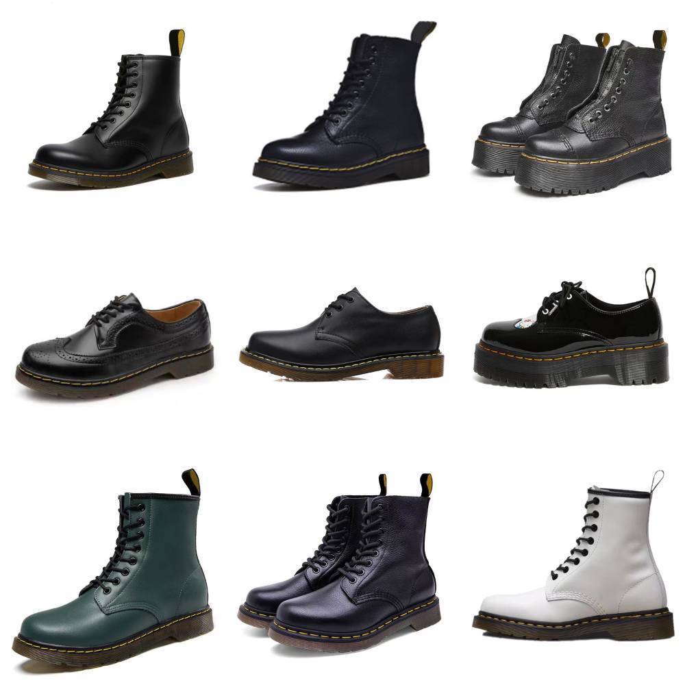 Designer New Drbootiess High 1461 Martin Boots 1460 Bootsreal Leather Vintage Fashion Winter Snow Marteen Men Women Bootie Smooth Oxford Bottom Warm Outdoor Shoes