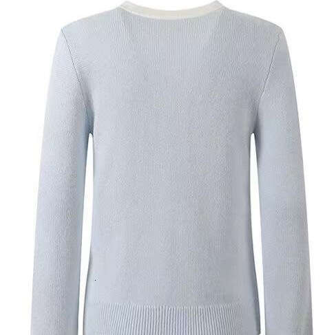 2026 Spring/Summer New Designer Xiaoxiang Style Multi CC functional Fashion Loose Casual A1 Knitted Round Neck Top