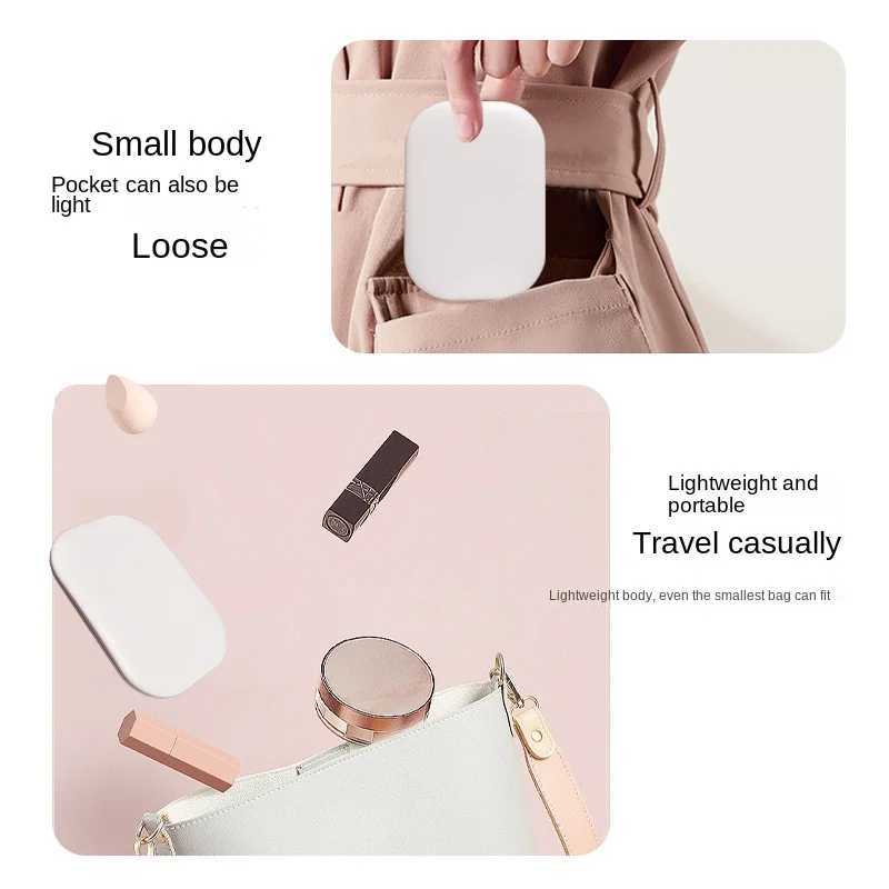 LED Makeup Mirror with 2X Magnification Rechargeable Battery Operated Compact Folding Portable Travel Gift Dimmable Light H260327
