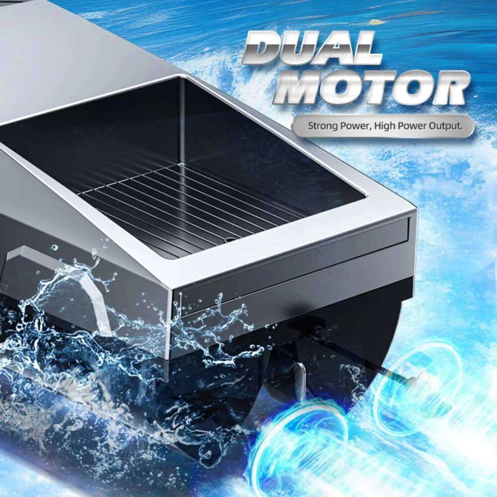 2.4GHz High Speed RC Boat Kids Boys, Dual Motor Waterproof Remote Control Racing Speedboat Toy for Pool Lake Outdoor Toys