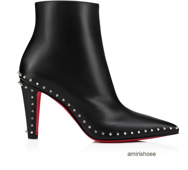 luxury fashion designer ankle boot lug sole marchacroche women chunky heels martin christian loboutin louboutinr loubiton louboutins red bottomshoes bottom JDZH