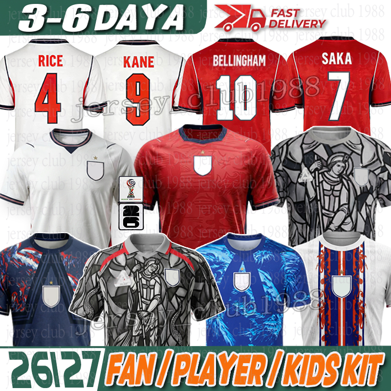 england kit 26 27 england football Shirt 26 27 BELLINGHAM KANE england Shirt SAKA FODEN RICE PALMER JAMES Maguire EZE home away jersey xxxl 4xl kids kit