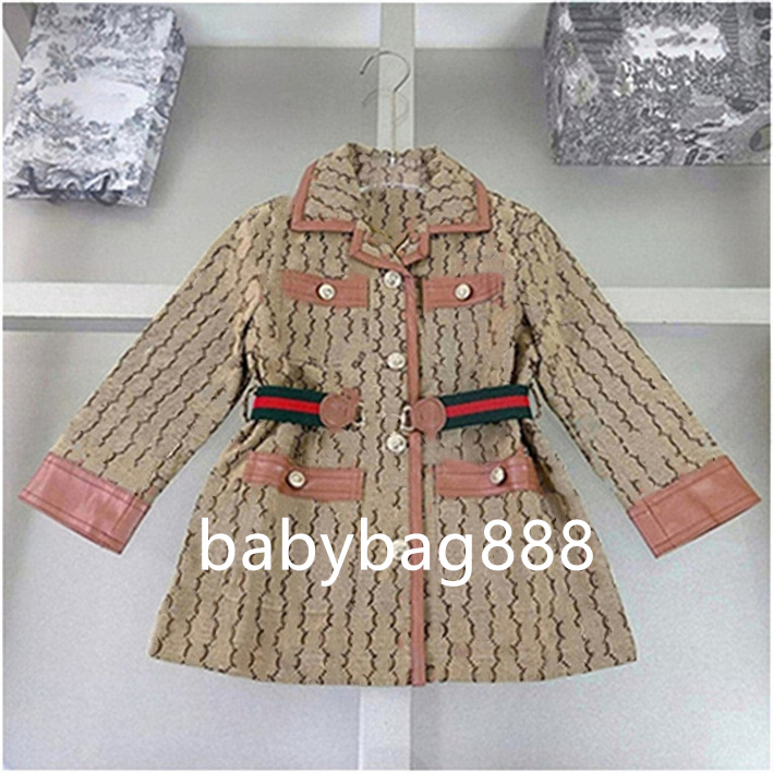 New girls dresses kids skirt Silver letter embroidery Princess dress kids designer clothes baby frock size 90-160CM A2