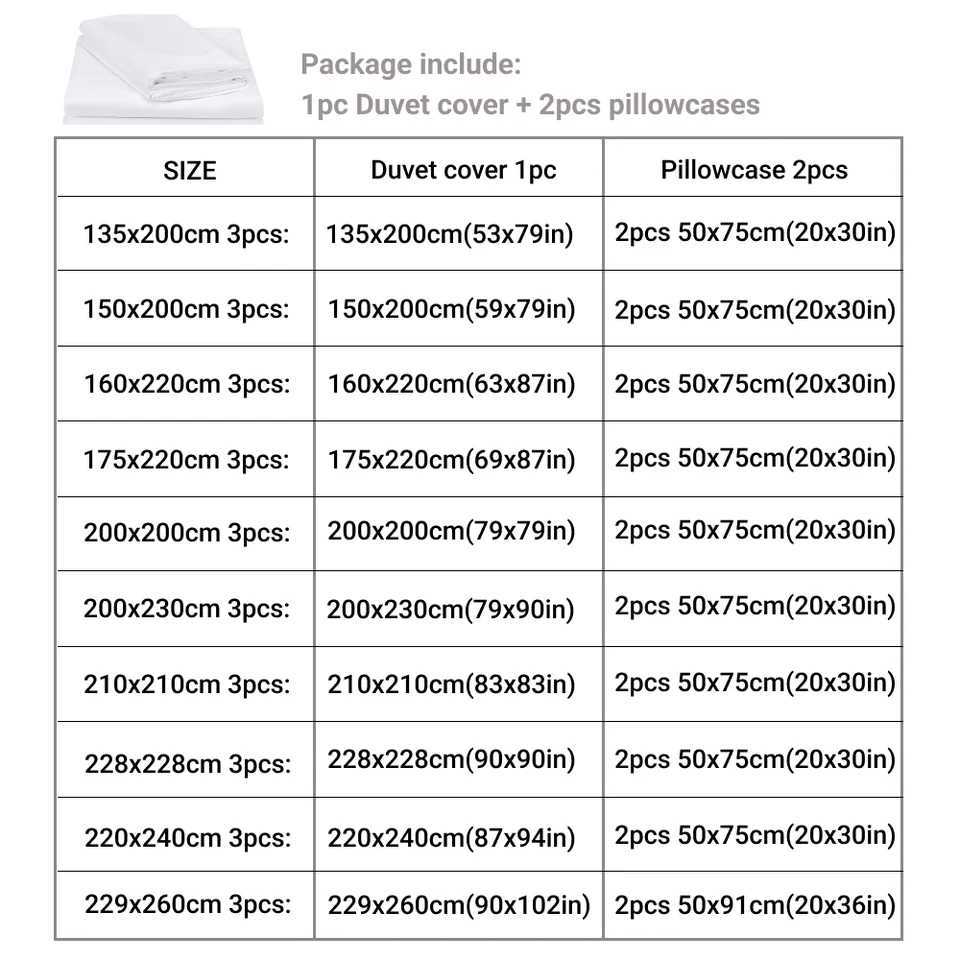 3pcs Duvet Cover Set with Pillow Case Double Comforter Bedding Set Quilt Cover Queen/King Couple or Single Bed H260327