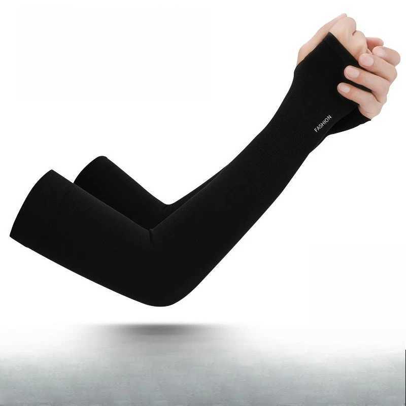 Sun Protection Silk Sleeve Cover - Mens and Womens Summer UV Protection Outdoor Sleeve for Cycling and Motorcycles D260326