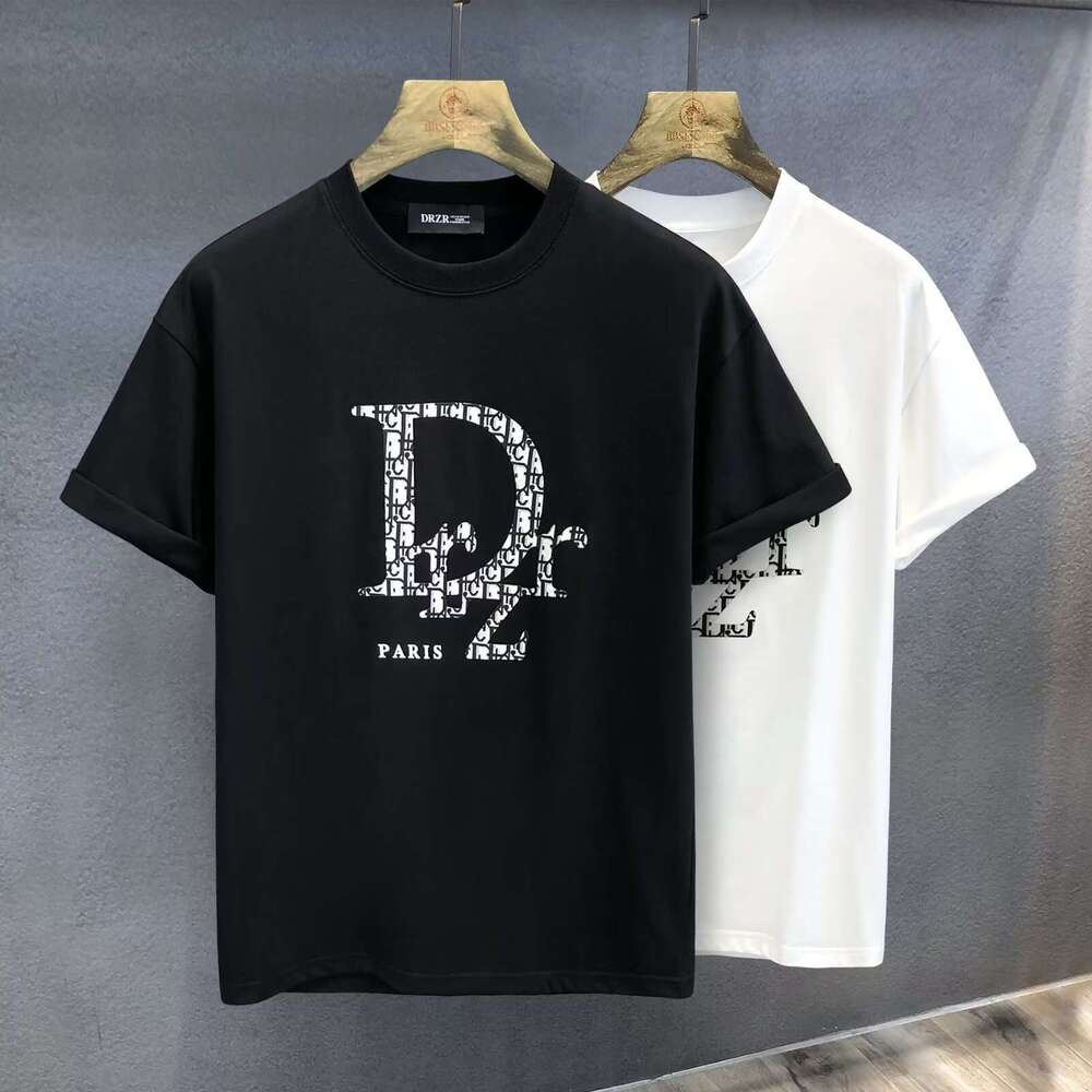 Light luxury and high end feel trendy brand short sleeve T shirt for men summer couple's sports casual half sleeve top - view 3