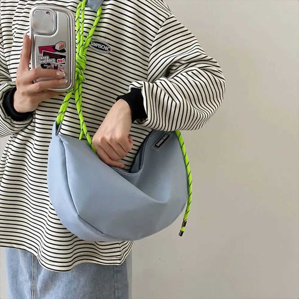 Casual Nylon Rope Nylon Crossbody Bag Casual Fashion Messenger Bag Solid Color Multifunctional Shoulder Bag Men C260327