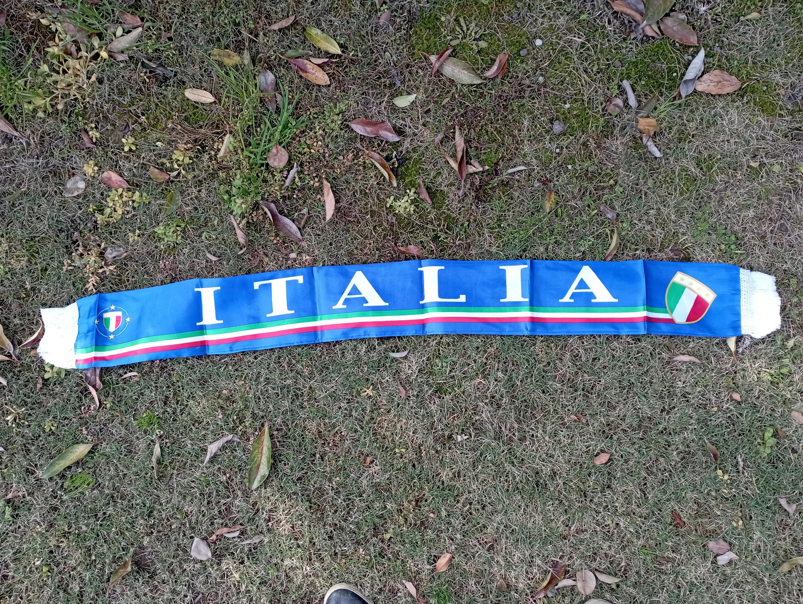 Aerlxemrbrae 13140cm Italy scarfdouble printed Italia flag Stain Football Soccer Italian National Flag Scarf sport 260325