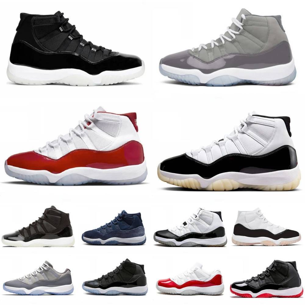 Trainers 11 J11 Basketball Shoes Jump Mens Women RetroES Original 11s Jubilee Cherry Cap And Gown Bred Space Jam Gamma Blue 45 High Low Designer Outdoor Sneakers V9
