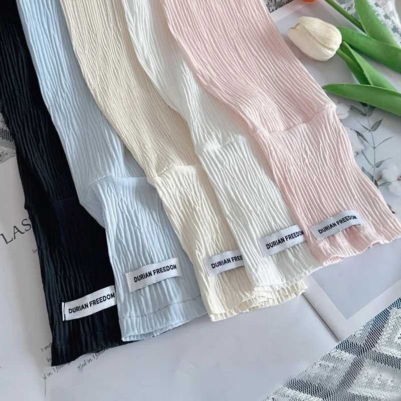 Fashionable Loose Thin Ice Silk Long Sleeves For Women Girls Summer Sunscreen Arm Protector Hand Sleeve Cycling Fingerless Glove D260326