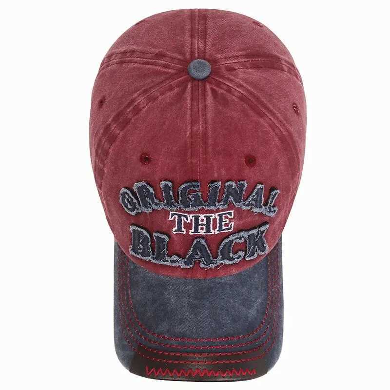 New Cotton Coated Outdoor Sports Wash Baseball Embroidery Patch Black Letter Sunscreen Sunshade Hat Spring And Autumn M260327