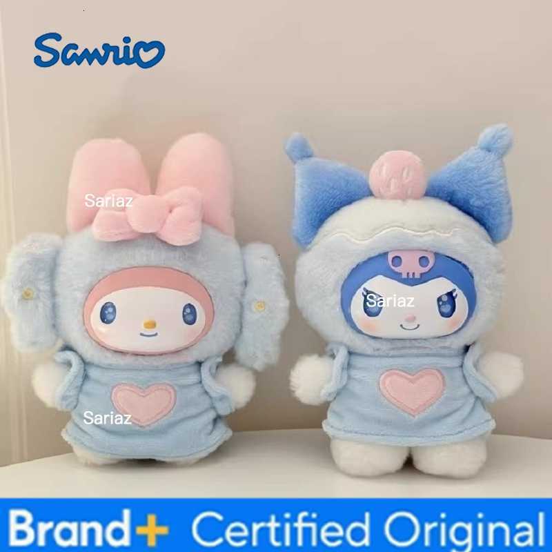 Sanrio Family Fox Island Blue Flutter Series Vinyl Plush Blind Box Cute Cartoon Hello Kitty Kuromi Pendants Girl Bag Toy Gifts H260327