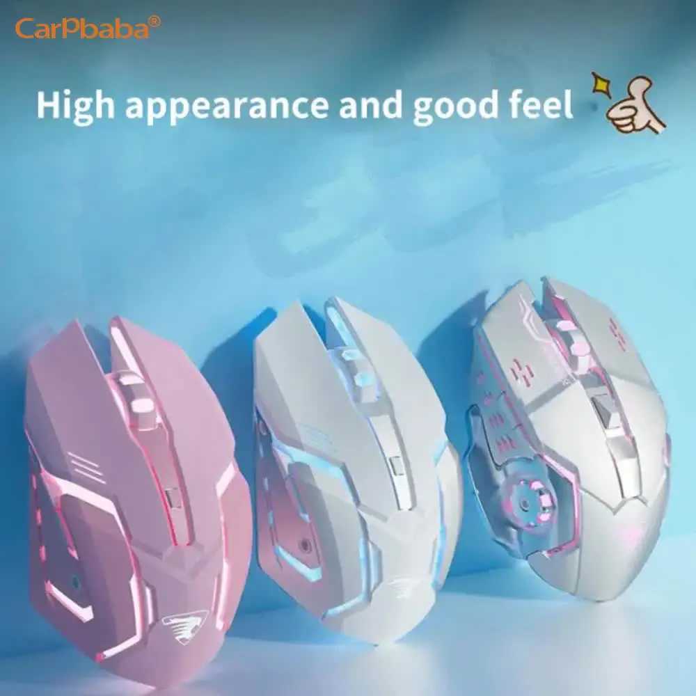 Carpbaba G3 Wired Game Mouse Mute Pink Mechanical E-sports Girl Lovely Art Portable Office Household For MacBook Laptop PC Gamer D260327