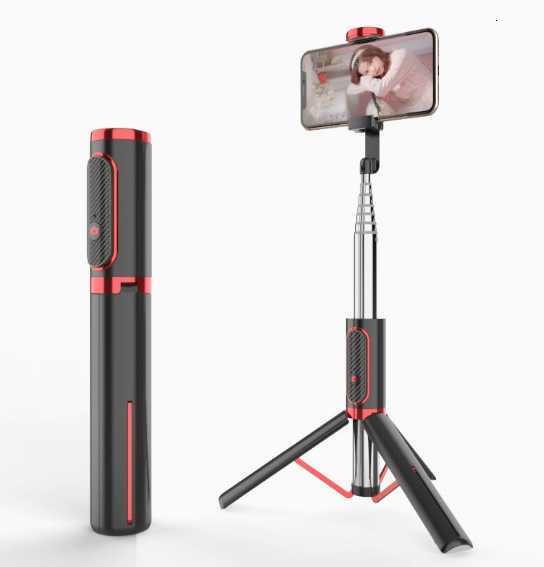 Bluetooth selfie stick integrated desktop mobile phone tripod stand mini portable aluminum mobile phone selfie stick h260327
