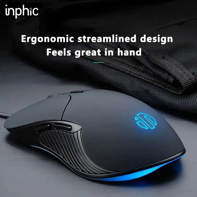 INPHIC B1 USB Wired Mouse Silent Office Gaming Mouse for PC and Laptops D260327