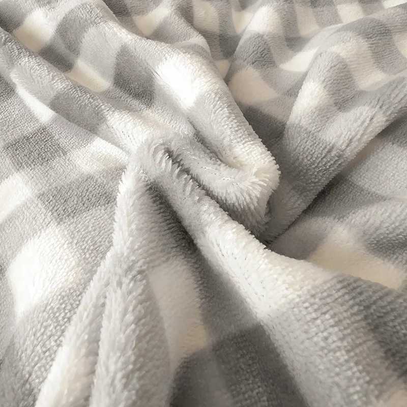 Plaid Duvet Cover for Winter Flannel Fleece Warm Quilt Cover Simple Style Thick Single/Queen/King Size funda nordica 150 cama H260327