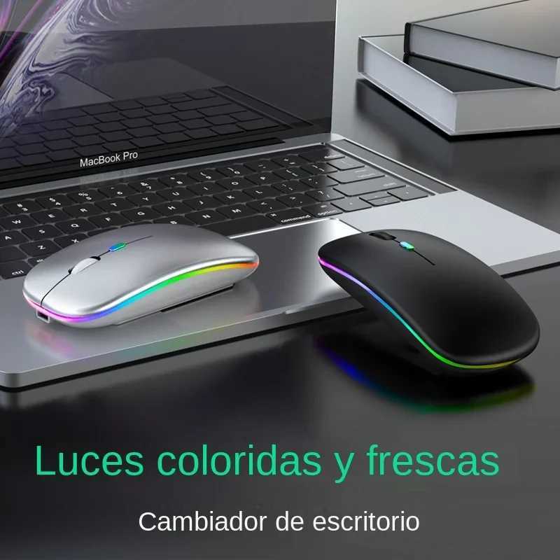 Wireless Bluetooth 52 Luminous Mouse USB Charging 24GHz Wireless Mouse 1600DPI Portable Gaming Mouse for Tablet Phone Computer D260327