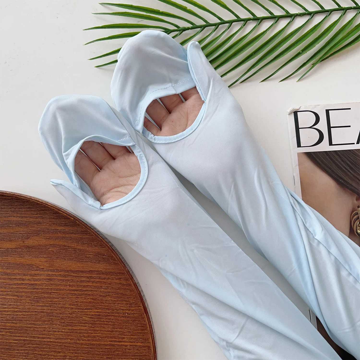 Summer Ice Sleeve Gloves Womens Summer Driving Sun Protection Arm Sleeves Loose Breathable Arm Guard UV Outdoor Oversleeves D260326