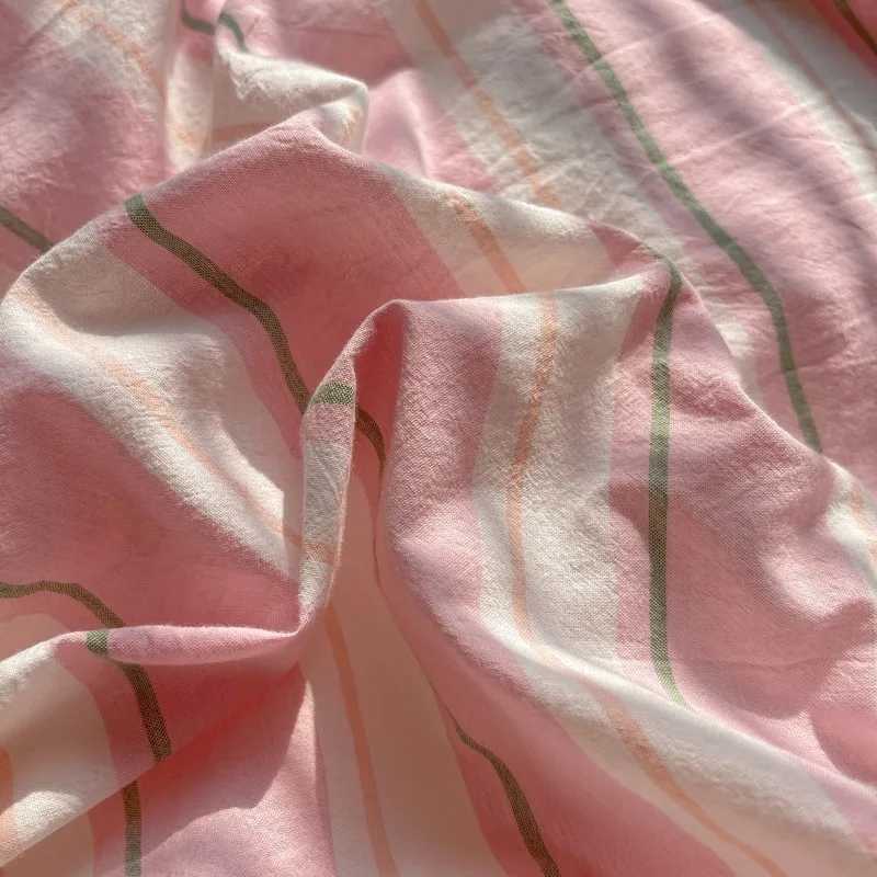 Single Double Exquisite Stripe 1Duvet cover2Pillowcases 100Cotton Experience Hotel-Like Comfort with Unparalleled Softness H260327