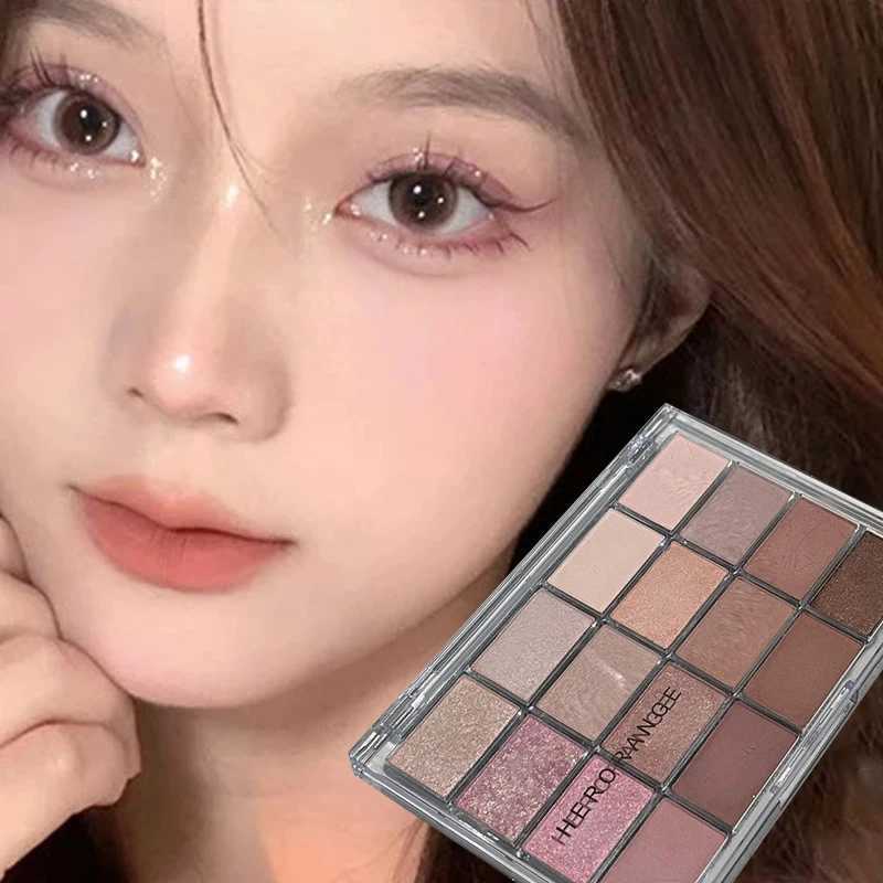 16 Color Lavender Eyeshadow Palette Pearlescent Glitter Matte Earth Color Acrylic Eye Shadows Palette Waterproof Korean Cosmetic H260327