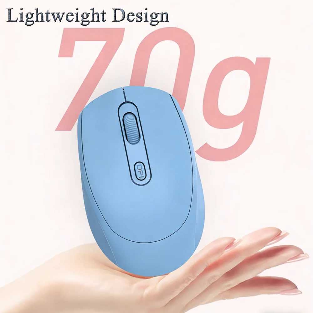 24G Wireless Mouse Bluetooth Silent Mouse Rechargeable Dual Mode Gaming Mouse 1600DPI Adjustable Ergonomic Optical Mice For PC D260327