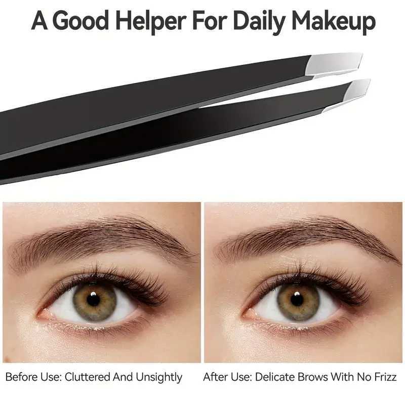 Portable Lighted Pocket Vanity Makeup Mirror with Eyebrow Tweezers 1X/3X Magnifying Mini Travel Compact Cosmetic Mirror with LED H260327