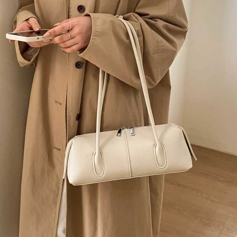 MOODS Retro Underarm Shoulder Bags For Women PU Leather Pure Color Commute Satchel Bag 2025 Winter New Luxury Designer Handbags C260327