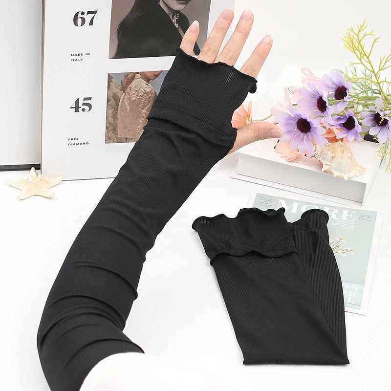 Cooling Arm Sleeves Breathable Sun Protection Ice Slik Sleeves Summer Outdoor Sports Driving Cycling Sleeves Women Men Loose Arm D260326