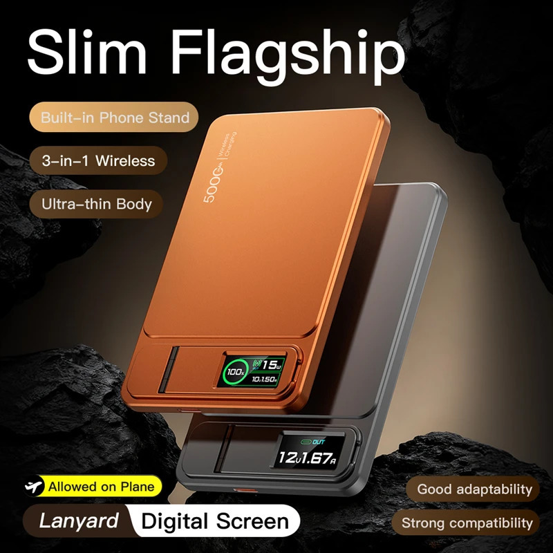 ROMOSS 500000mAh Magnetic Power Bank PD15W Wireless Fast Charging External Battery for Magsafe Powerbank for iPhone 17/16/15/14 260326