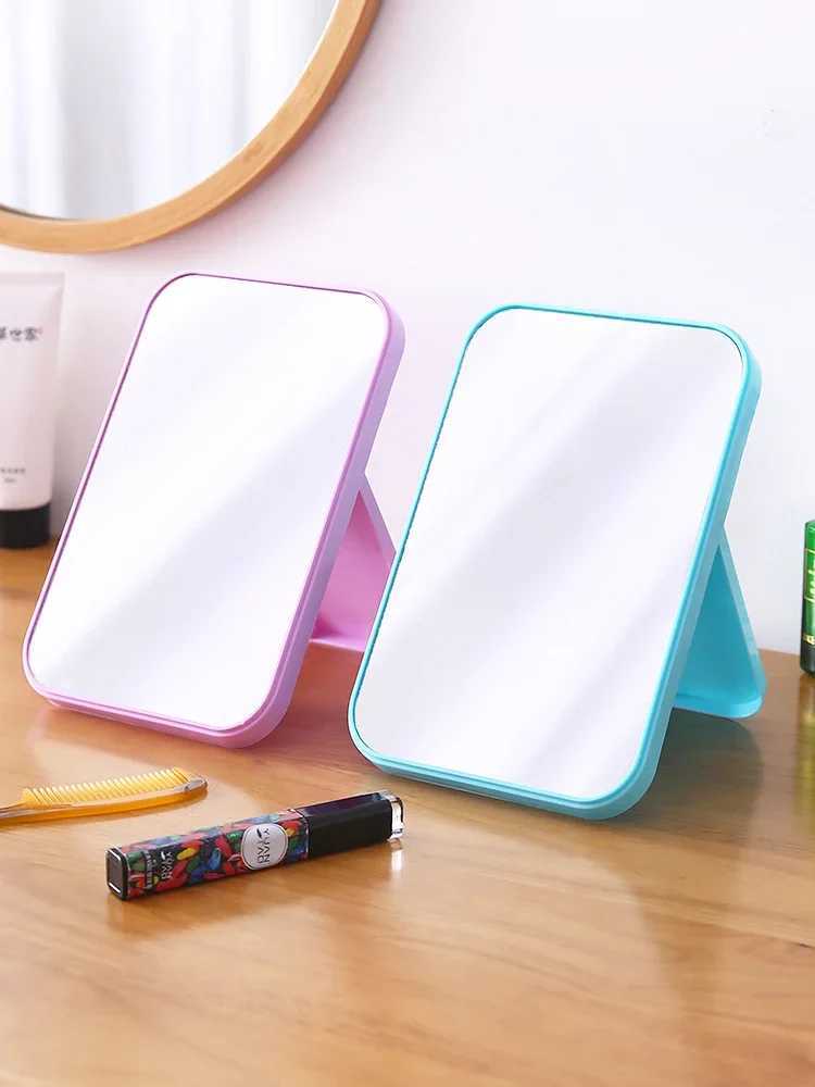 Desktop folding portable make-up mirror dormitory desktop small mirror Childrens dressing mirror H260327