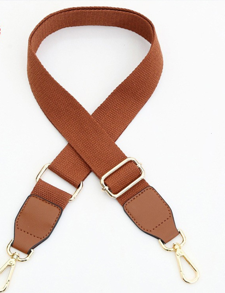 Wide Shoulder Straps Solid Color Cotton Webbing Pu Leather Adjustable Shoulder Messenger Bag Strap Accessory Supplies 250704