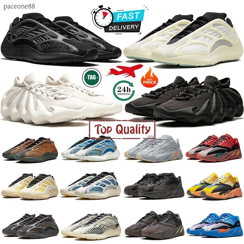 Designer 700 Mens Womens Outdoor Casual Running 700 V3 Sneakers Black White Wave Runner Salt Dark Glow Soft Resin Sports Slippers Shoes Trainers Outdoor shoes 36-45