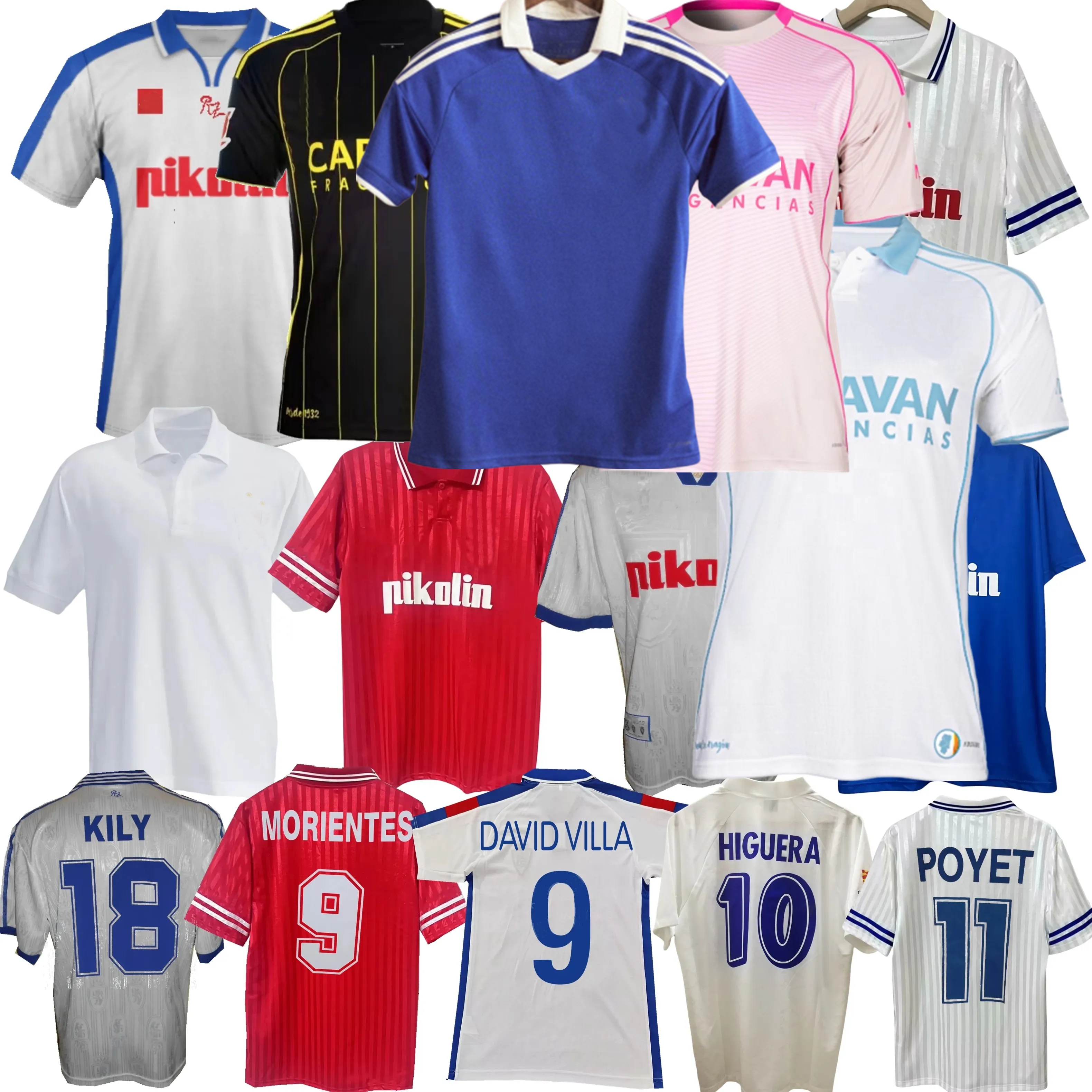1992 1993 1994 1995 96 97 98 99 2000 03 04 05 2025 2026 Real Zaragoza Soccer Jerseys GARITANO GUTI HIGUERA MORIENTES DANI GOMEZ PARDEZA POYET 25 26 football men kids shirt