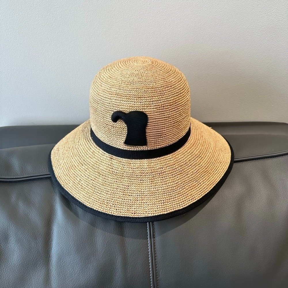 Spring Hat Straw Hat Designers Hats Women Woven Grass Wide Brim Fisherman Hat Chapeau Summer Breathable Sunscreen Large Brim Beach Vacation